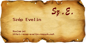 Szép Evelin névjegykártya