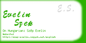 evelin szep business card